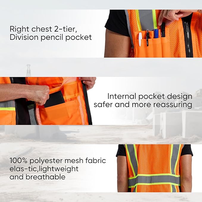 SRsafety High Visibility Vest, Security Vest - Image 3