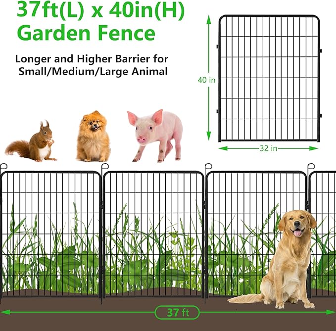 Decorative Metal Garden Fence - Image 2
