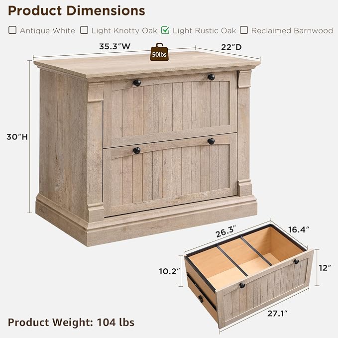 OKD Farmhouse File Cabinet - Image 2