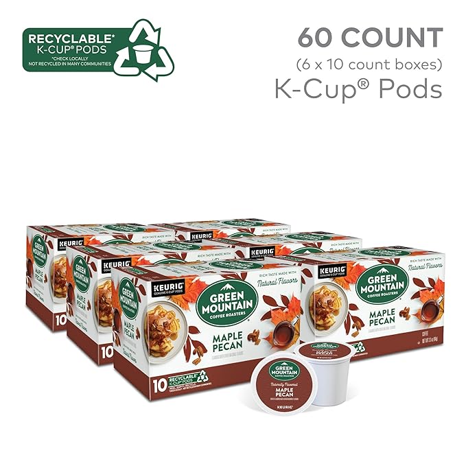 Green Mountain Coffee Roasters Maple Pecan Keurig K-Cup Pods, Light Roast Coffee - Image 2