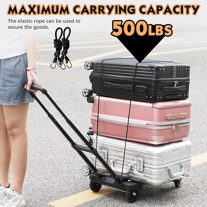Heavy-Duty 500LB Capacity Hand Truck - Image 6