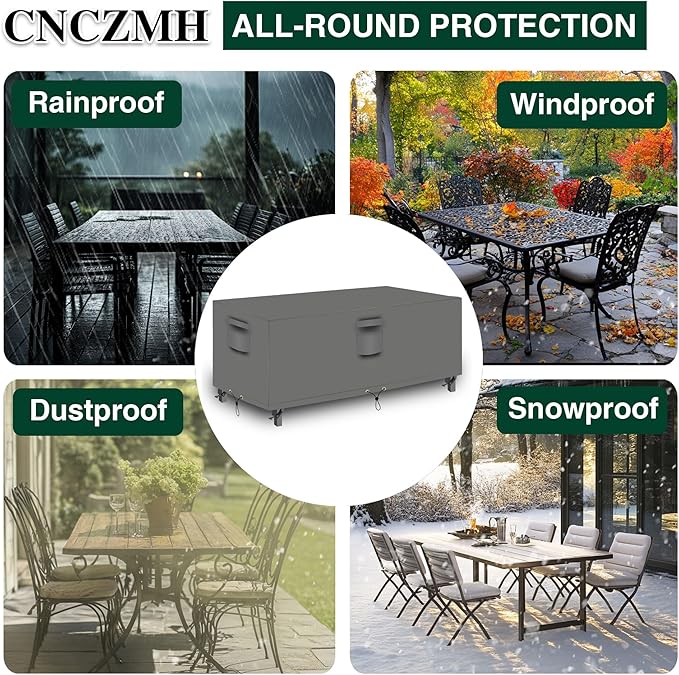 Heavy Duty Patio Furniture Covers Waterproof, 600D Outdoor Furniture Cover - Image 6