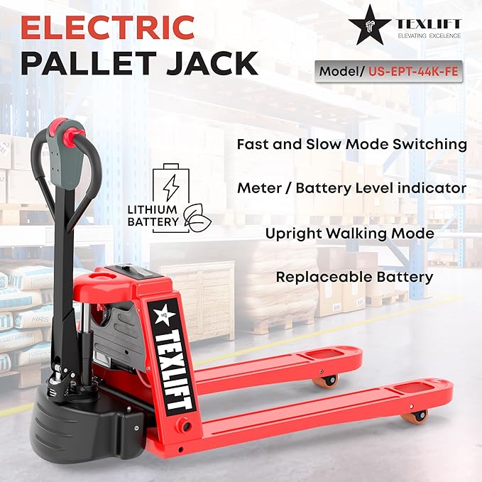 Full Electric Power Pallet Jack – Standard Duty Pallet Truck 4400 Lb Capacity - Image 5