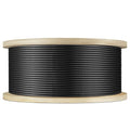 3/16" Black T316 Stainless Steel Cable, 500FT Marine Grade Black Wire Rope by Unknown