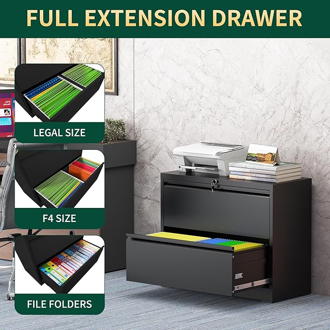 2 Drawer Lateral File Cabinet - Image 5