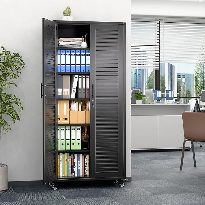 Aobabo 71H''*32''W*16''D Metal Garage Storage Cabinet - Image 8