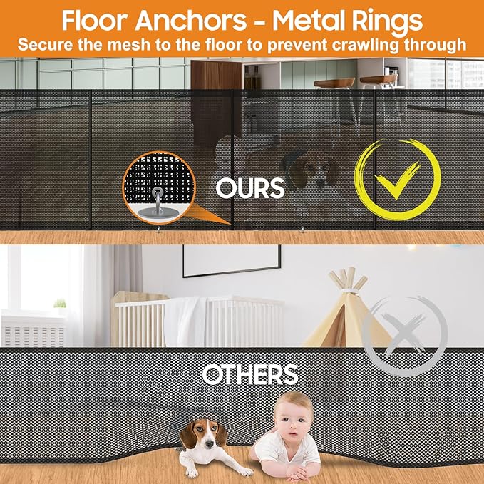 180" Extra Wide Retractable Baby Gates - Image 5