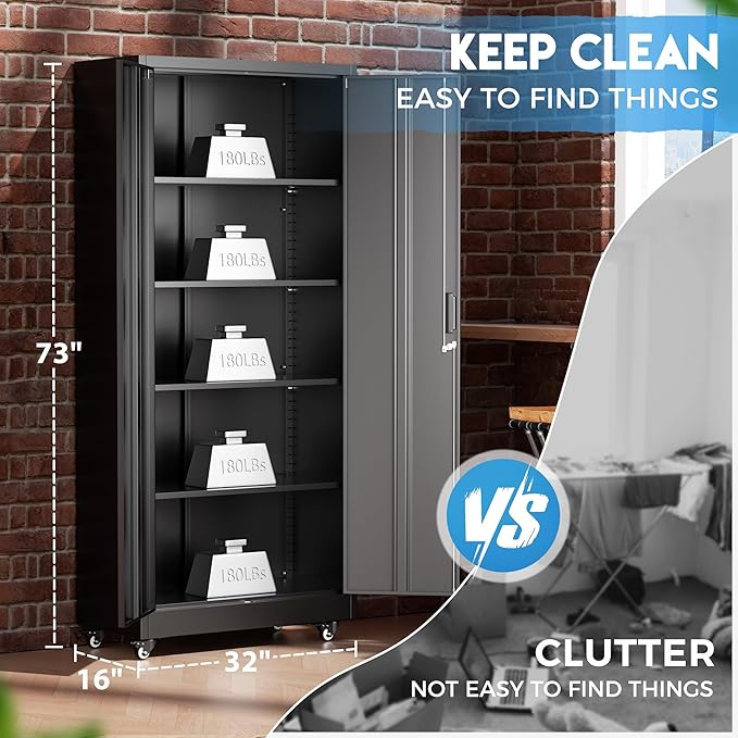 Greenvelly Metal Storage Cabinet - Image 5