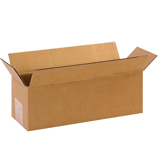 BOX USA Shipping Boxes 12"L x 4"W x 4"H 25-Pack Long Corrugated Boxes by BOXUSA