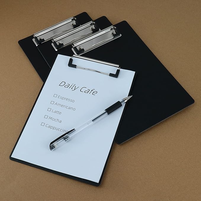 Small Clipboards 6" X 9" Mini Clipboards 4-Pack Portable Clipboards A5 Size - Image 2