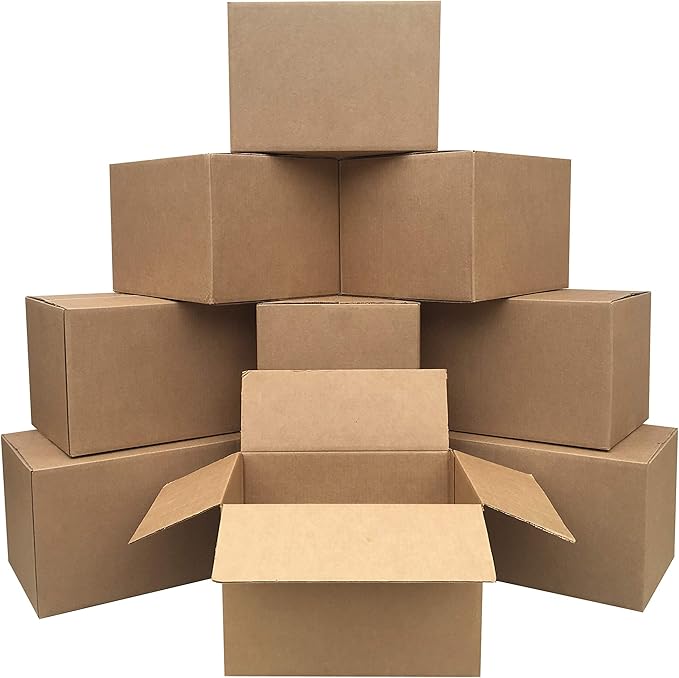 Amazon Basics Cardboard Shipping and Packing Moving Boxes, 10 Pack by AmazonBasics