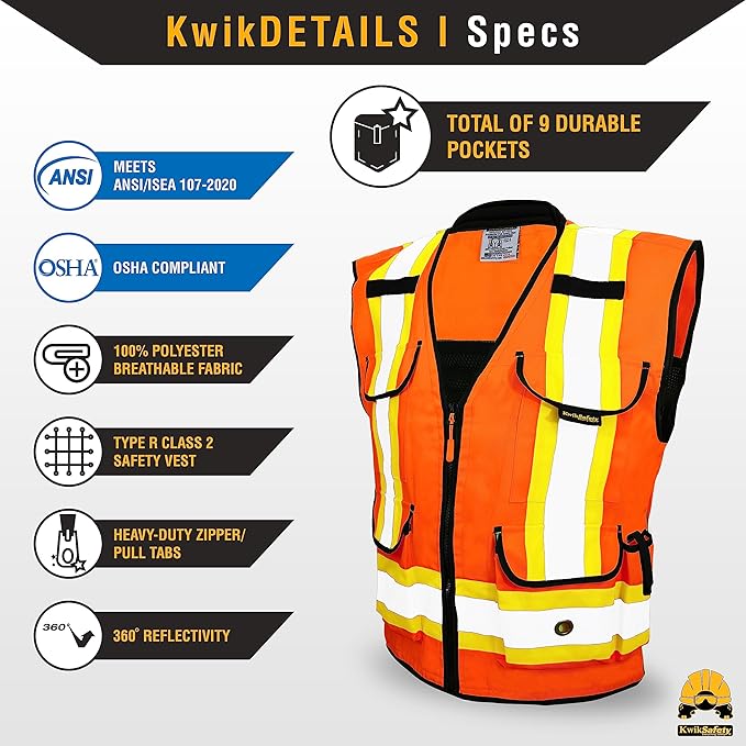 KwikSafety - Charlotte, NC - GODFATHER Safety Vest ANSI OSHA - Image 5