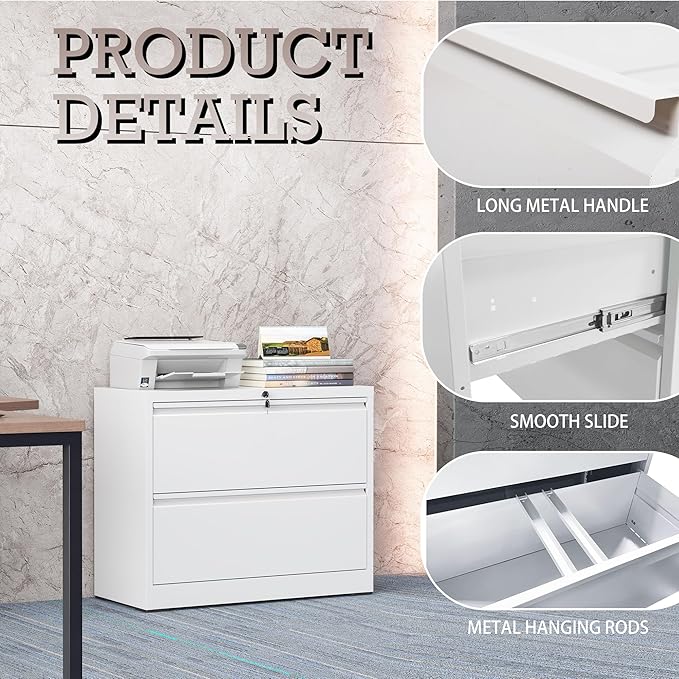 2 Drawer Lateral File Cabinet - Image 4