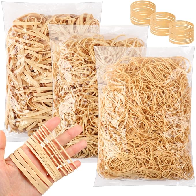 Marspark Rubber Bands Bulk Elastic Rubber Bands 5 lb File Folder Strong Elastic by Marspark