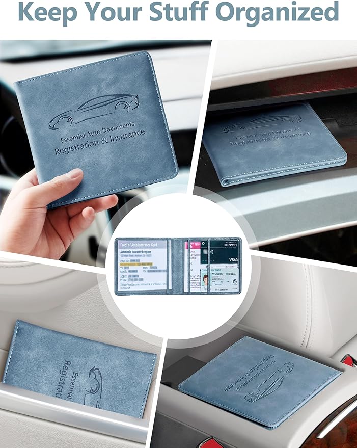 Mymazn Car Registration and Insurance Holder, Car Document Holder - Image 6