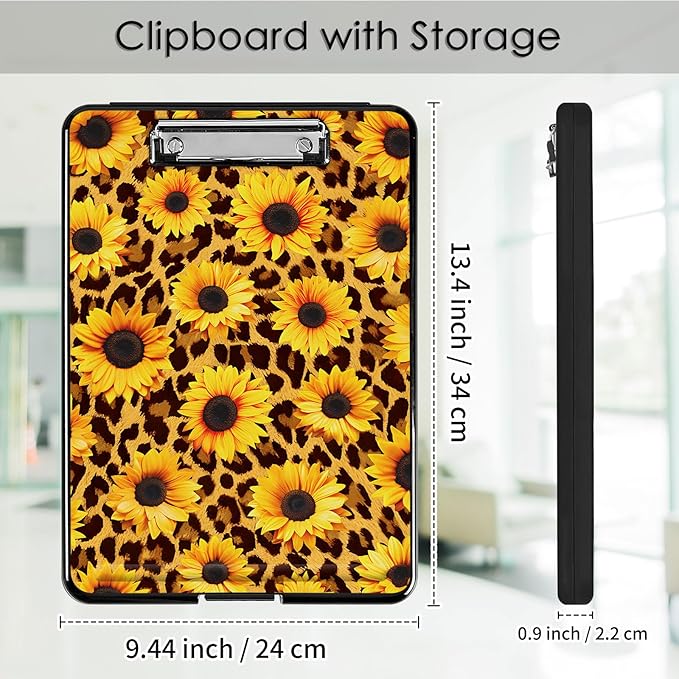 Clipboard with Storage, Office Supplies Nursing Clipboards Folder with Pen - Image 2