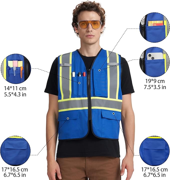 A-KSAFETY Custom High Visibility Reflective Safety Vest - Image 2