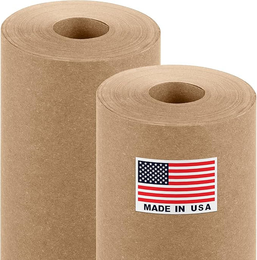 18" x 1200" Brown Kraft Paper Roll, 45 lbs Thickness, Made in USA Colored Kraft by Paclord