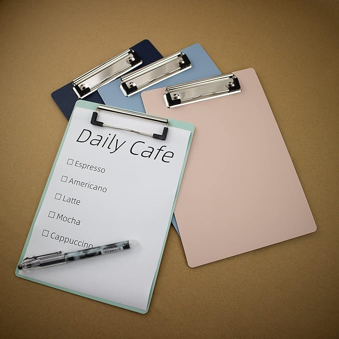 Small Clipboards 6" X 9" Mini Clipboards 4-Pack Portable A5 Size Half Letter - Image 2