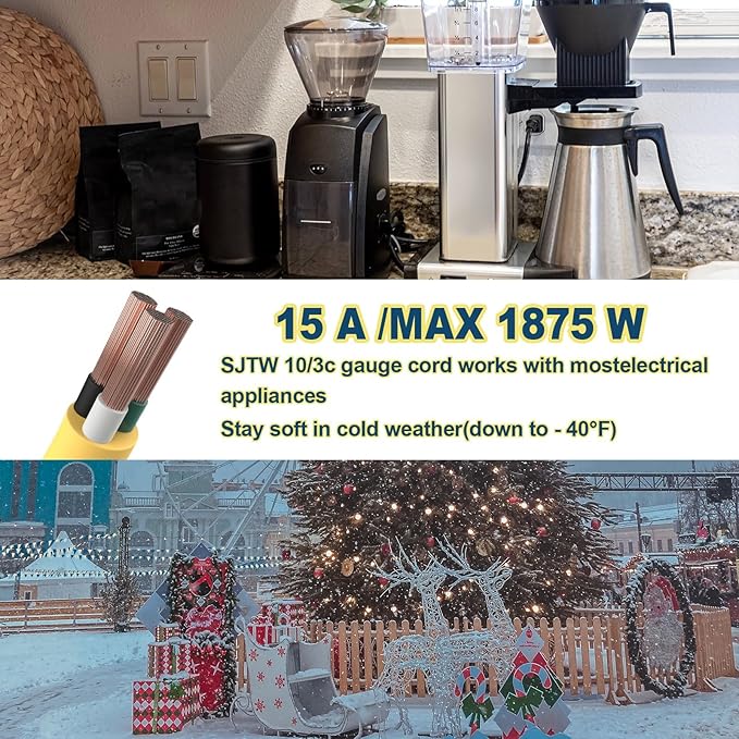 EP 50 Ft Lighted Outdoor Extension Cord - Image 6