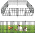 10 Panels Garden Fence Dog Fence Outdoor by richmen
