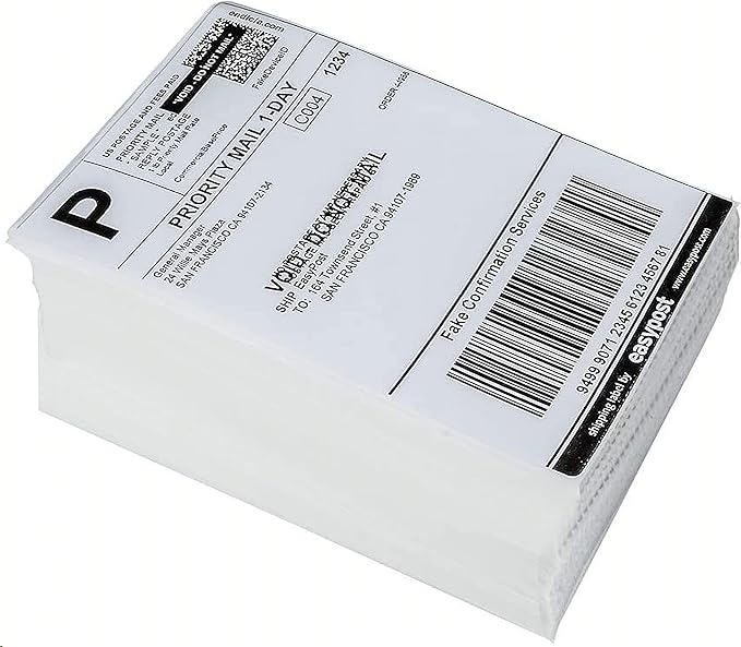 9527 Product Fanfold 4 x 6 Direct Thermal Labels White Perforated Shipping - Image 5