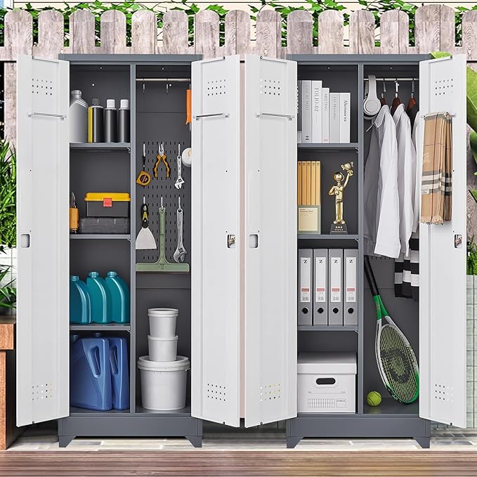 FLEXIMOUNTS 65'' Tall Metal Storage Cabinet - Image 2
