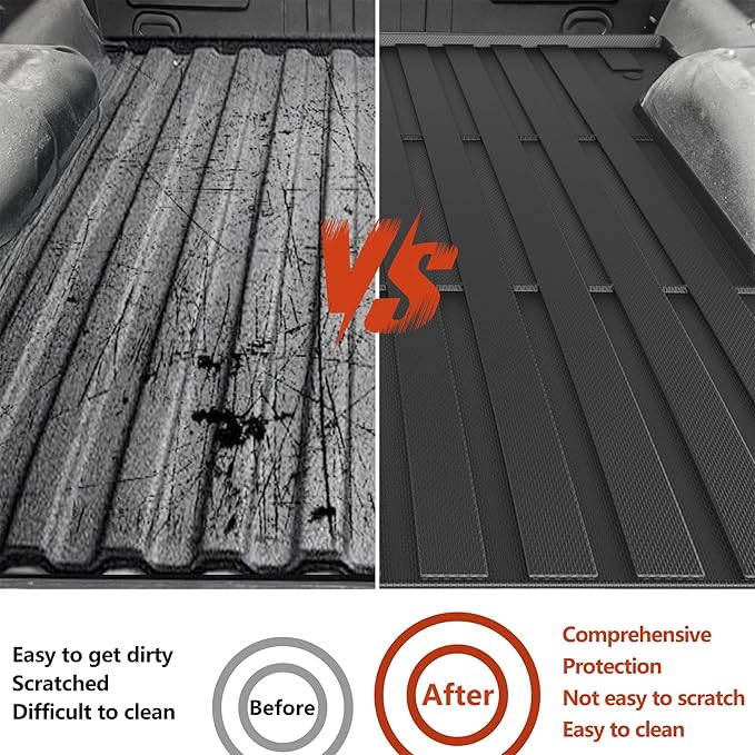 KARPAL Truck Bed Mat for Ford F250 / F350 / F450 2017-2026, All Weather TPE - Image 4