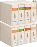 8Pack Linen Sheet Organizers for Linen Closet by ZenStorage