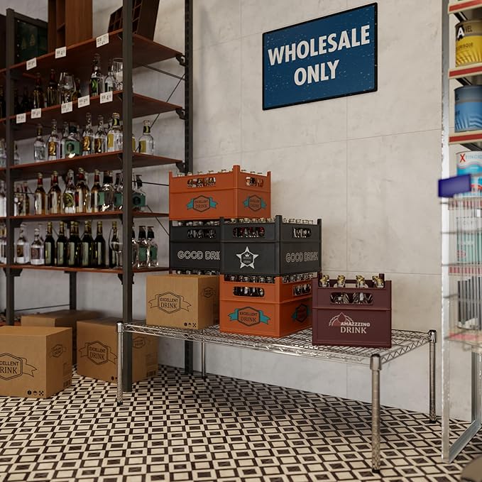24" Deep x 48" Wide x 14" Height Wire Shelving Kit | 1-Tier | NSF Commercial - Image 7