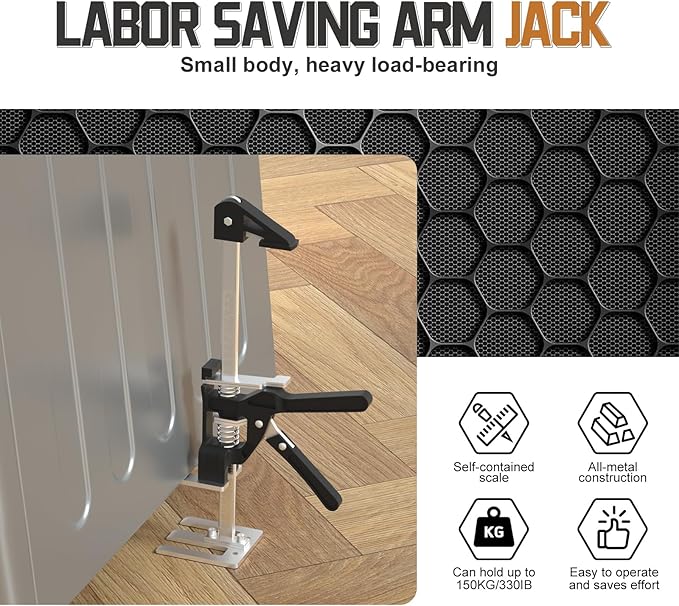 Labor Saving Arm Jack 2 Pack, 15.5 Inch Stainless Steel Furniture Lifts - Image 5