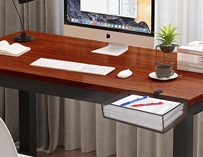 Clip-on desk organizer, stationery organizers, can be clipped around the table - Image 5