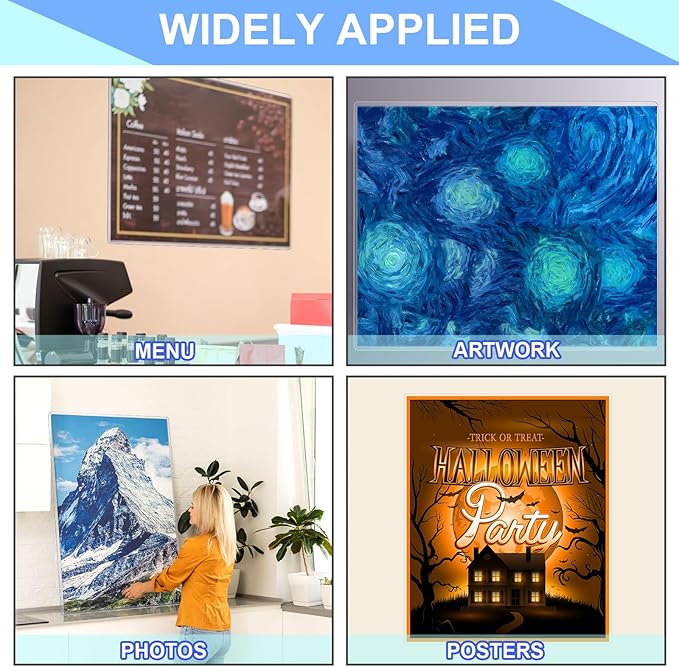 Sherr 20 Pcs Rigid Print Protectors Fit 24 x 36 Inch Poster Paper, Top Loading - Image 6