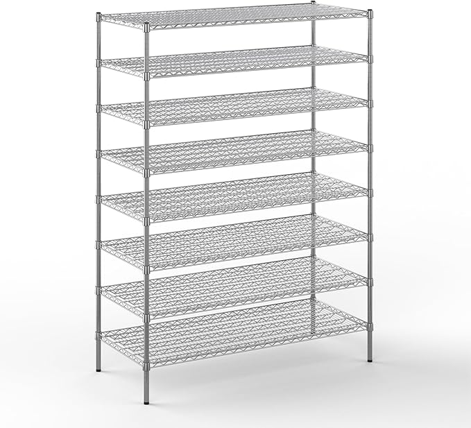 24" Deep x 54" Wide x 74" Height Wire Shelving Kit | 8-Tier | NSF Commercial by Regal+Altair