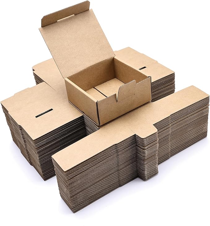 Small Shipping Boxes 3.5x3.3x1.6 Inches, Packaging & Storage by LineKap