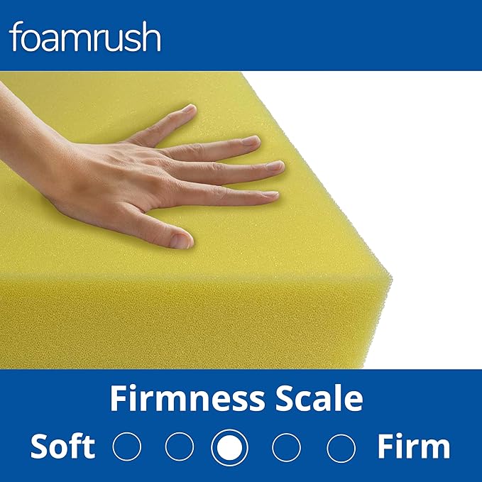 FoamRush 6" x 24" x 72" Dry Fast Water-Resistant Outdoor Upholstery Foam Sheet - Image 4