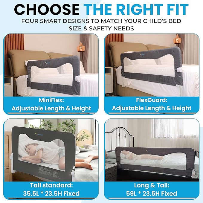 TotCraft MiniFlex Adjustable Length & Height Bed Rail - Image 6