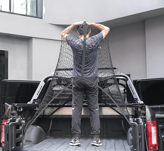 Highly Elastic Cargo Net, Simple Truck Bed Cargo Mesh Organizer, Suitable - Image 2