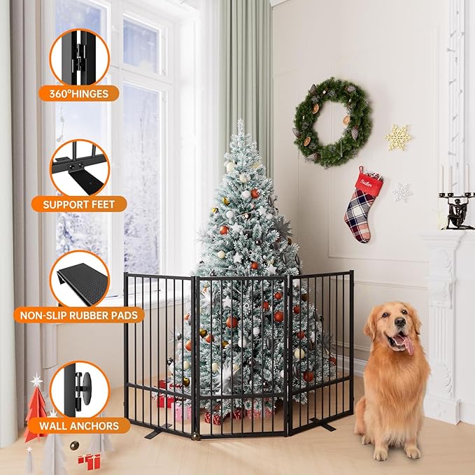 Full Metal Freestanding Dog Gate - Image 5