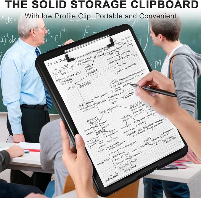 Mimorou 20 Pcs Clipboard with Storage Plastic Nursing Clipboard 9.5 x 13.5 Inch - Image 5