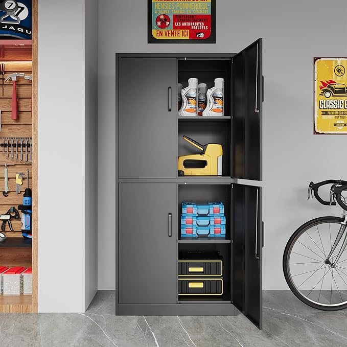 STANI Metal Storage Cabinet, Locking Steel Cabinet - Image 2