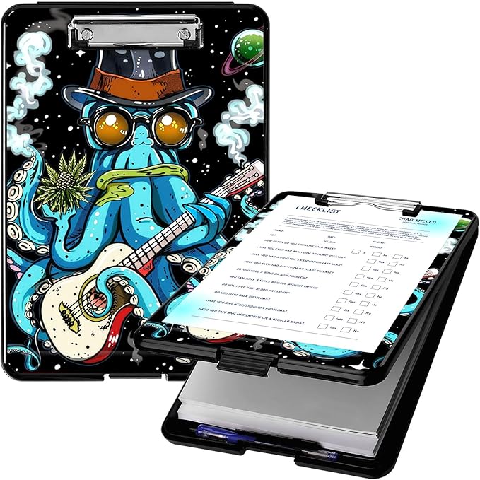 Clipboard with Storage, High Capacity Plastic Storage Clipboard with Pen Holder by Qindaiwen