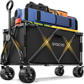 Wagon Carts Foldable 420LBS Weight Capacity Collapsible Wagon by SYOCYO