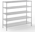 24" Deep x 72" Wide x 64" Height Wire Shelving Kit | 5-Tier | NSF Commercial by Regal+Altair
