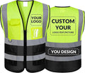BeautyWill Custom Safety Vest Logo Class 2 High Visibility Reflevtive Vest by BeautyWill