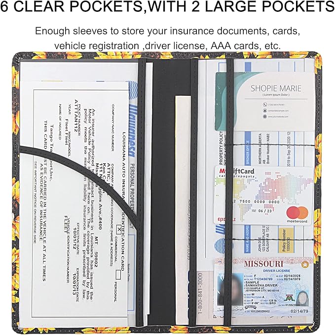 Premium Car Registration & Insurance Card Holder - Image 4