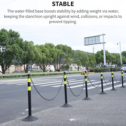 6 Pack Traffic Delineator Post Cones - Image 5