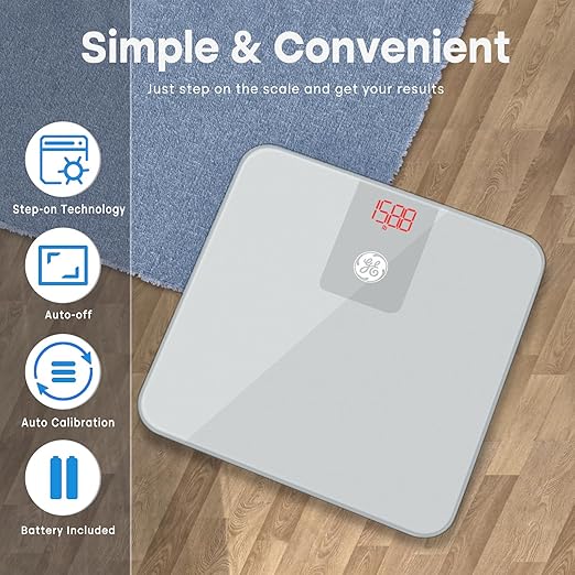 GE Digital Scale Body Weight, Smart Bluetooth Bathroom Scales - Image 3