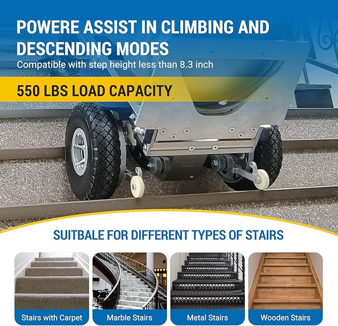 Electric Stair Climbing Dolly Hand Truck - Image 6