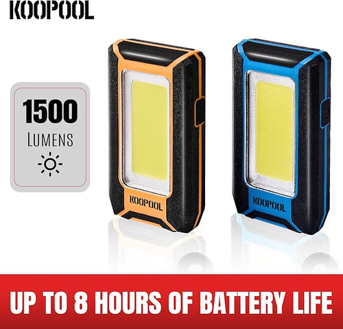 2-pack Magnetic Work Light, Rechargeable LED Flashlight, Portable Lights - Image 2